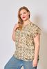 Picture of PLUS SIZE  CHIFFON WITH GOLD THREAD TOP
